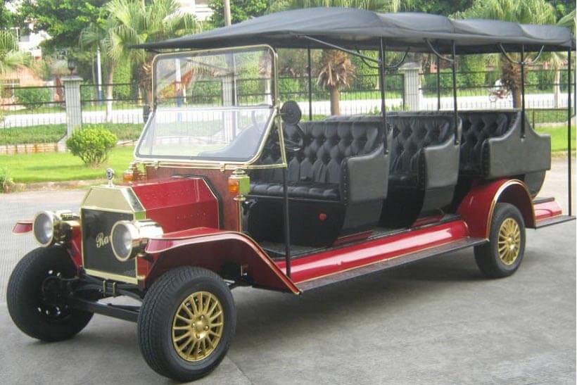 Modified ford model t car with 11 seats, electric operated for sightseeing